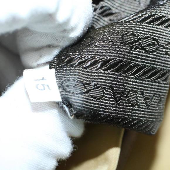 PRADA Tote Bag Nylon Leather Khaki Auth bs8917 - Picture 11 of 16